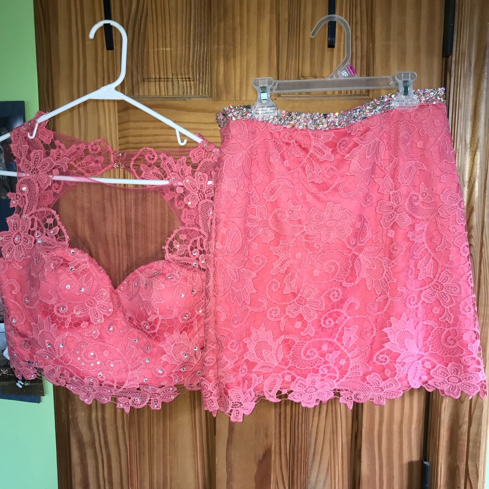 Two piece home coming dress